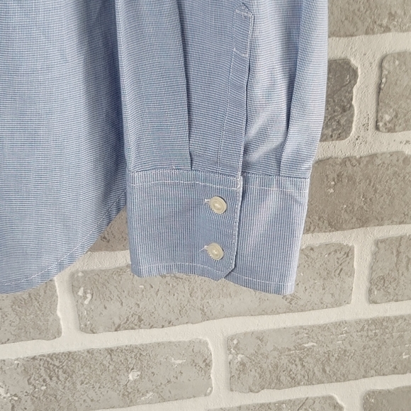 Van Heusen Studio Ruffled Ranchwear Western Blouse Button Down Women's Size M - Picture 5 of 14